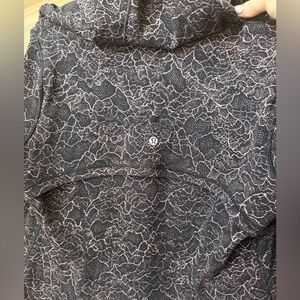 lululemon athletica Black and Pink Lace Pattern Hooded Define Jacket
